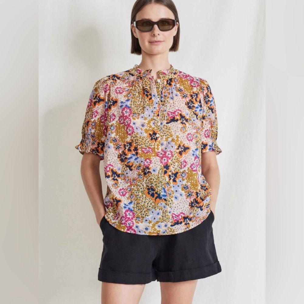 Apiece apart Los Altos floral blouse